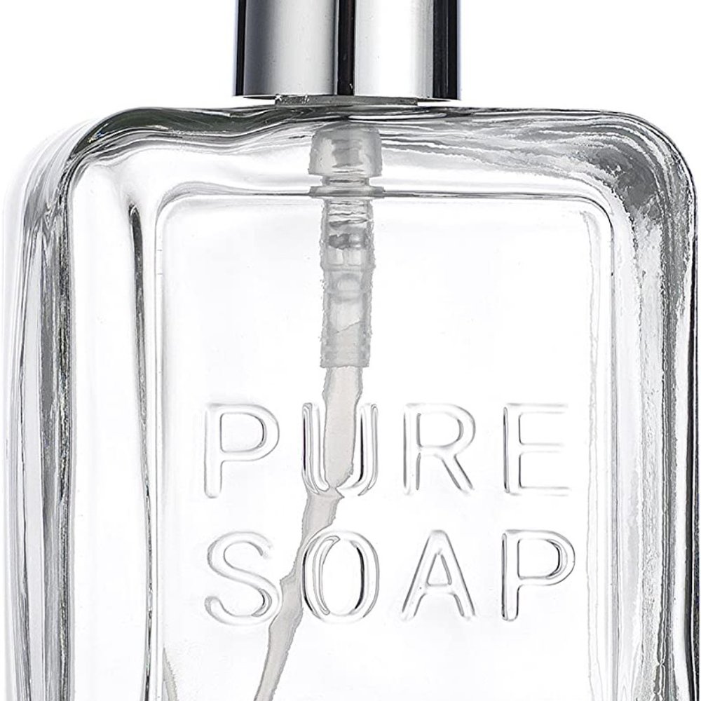 New Pure Soap Clear Glass Dispenser